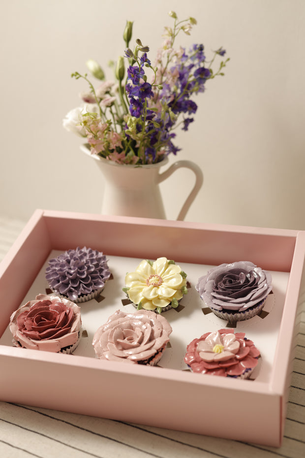 Floral Cupcake Basket