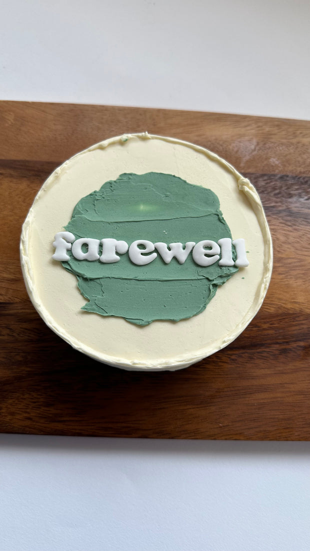 Farewell cake 🎂 Flavour - Vanilla #vanillacake #vanillacakes #farewellcake  #goodluckcake #farewellcakes #whippedcreamcake #fondantacce... | Instagram